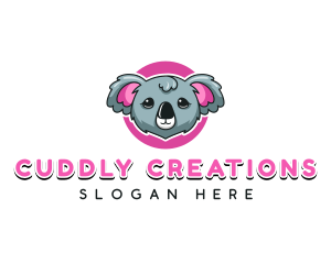 Cute Koala Bear logo design