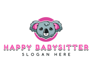 Cute Koala Bear logo design