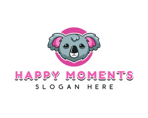 Cute Koala Bear logo design