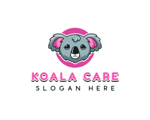 Cute Koala Bear logo design