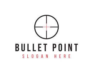 Shooting Range Target logo design