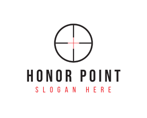 Shooting Range Target logo design