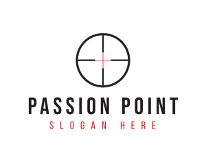 Shooting Range Target logo design