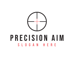 Shooting Range Target logo design