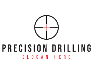 Shooting Range Target logo design