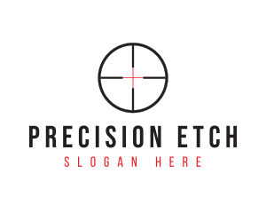 Shooting Range Target logo design