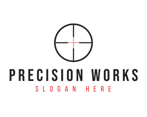 Shooting Range Target logo design