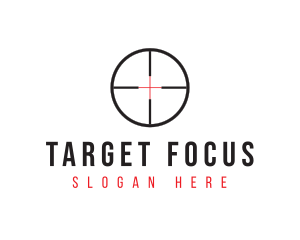 Shooting Range Target logo design