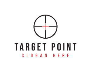 Shooting Range Target logo design