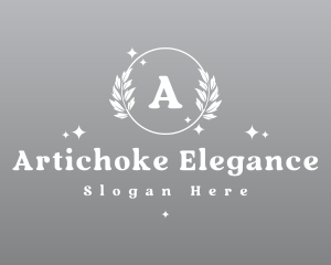 Elegant Wreath Ornament logo design