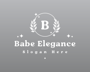 Elegant Wreath Ornament logo design