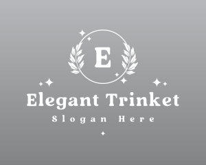 Elegant Wreath Ornament logo design