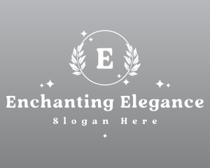 Elegant Wreath Ornament logo design