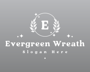 Elegant Wreath Ornament logo design