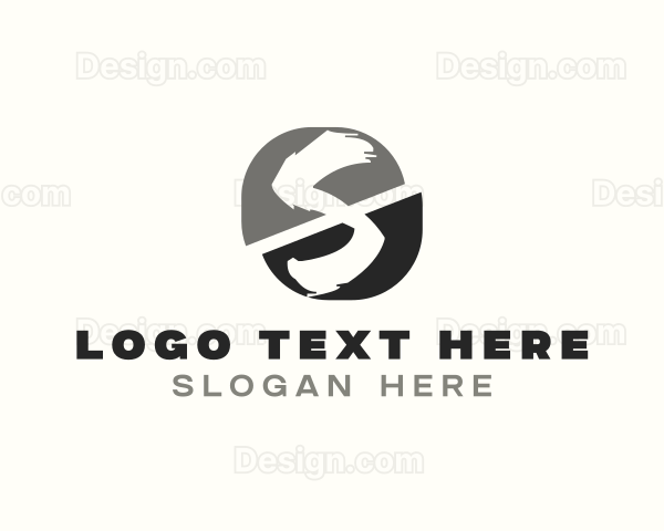 Creative Brush Letter S Logo