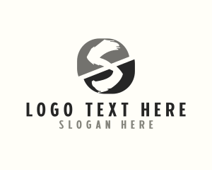 Design Studio Brush Letter S logo