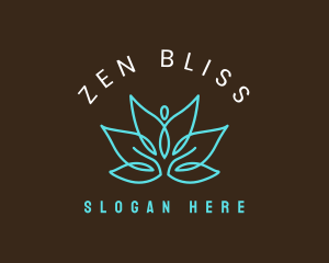 Meditation Lotus Floral logo
