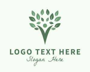 Human Healthy Tree Lifestyle logo