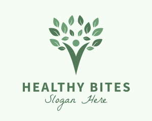 Human Healthy Tree Lifestyle logo design