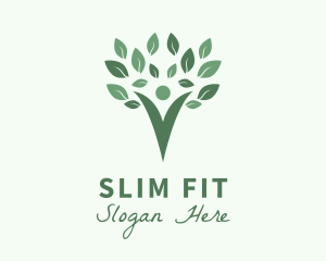 Human Healthy Tree Lifestyle logo design