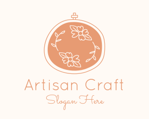 Floral Embroidery Craft logo