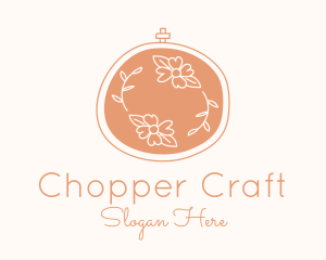 Floral Embroidery Craft logo design