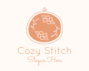 Floral Embroidery Craft logo design