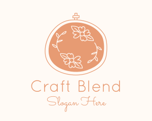 Floral Embroidery Craft logo design