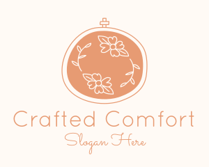 Floral Embroidery Craft logo design