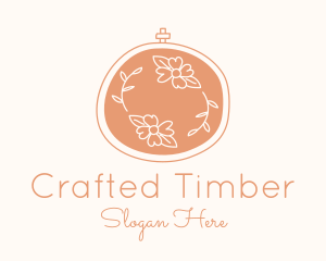 Floral Embroidery Craft logo design