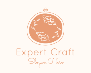 Floral Embroidery Craft logo design