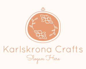 Floral Embroidery Craft logo design