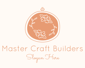 Floral Embroidery Craft logo design