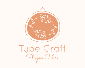 Floral Embroidery Craft logo design