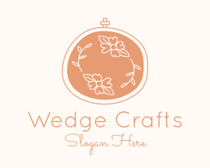 Floral Embroidery Craft logo design