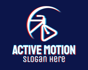 Static Motion Biking logo design