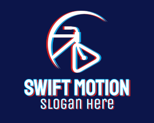 Static Motion Biking logo design