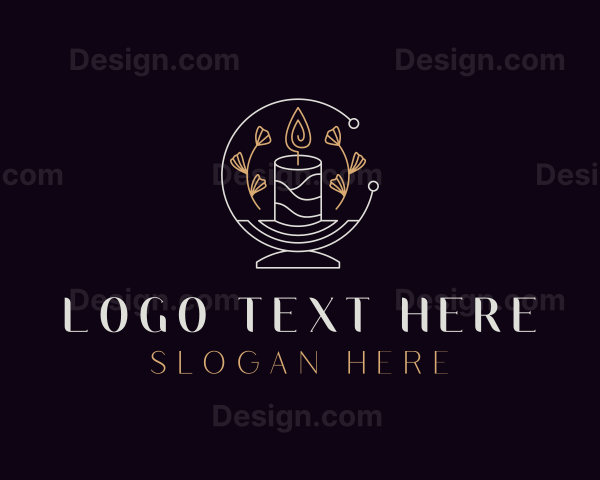 Floral Candle Decor Logo