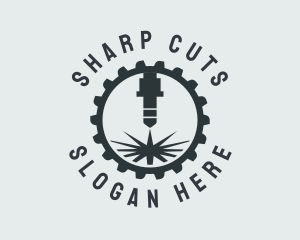 Industrial Plasma Cutter  logo design