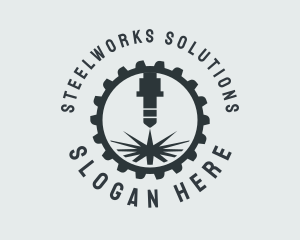 Industrial Plasma Cutter  logo design