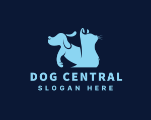 Dog Cat Veterinary logo design