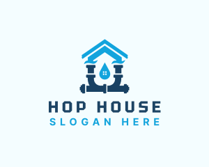 Plumbing House Plumber logo design