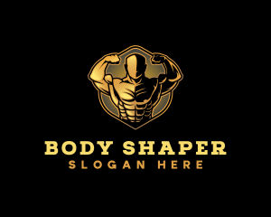 Bicep  Muscle Training Coach logo design