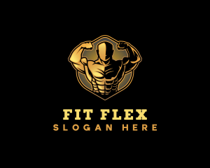 Bicep  Muscle Training Coach logo design