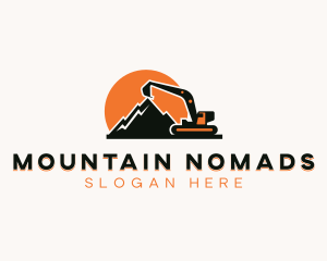 Contractor Mountain Excavator logo design