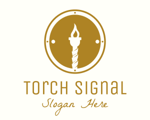 Gold Torch Badge logo