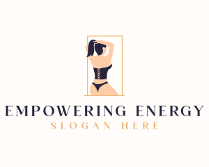 Woman Erotic Lingerie logo design