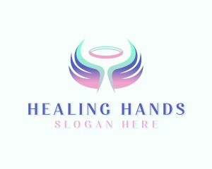 Wings Healing Angel logo design