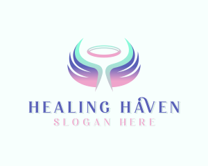 Wings Healing Angel logo design