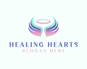 Wings Healing Angel logo design